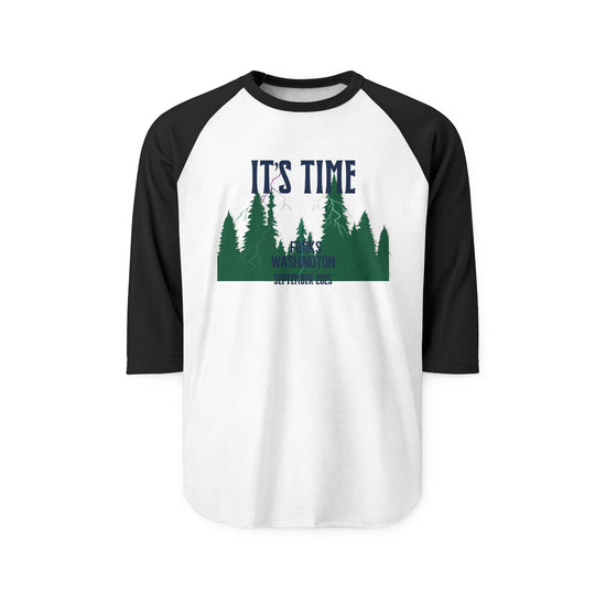 It's Time 3/4 Raglan Shirt - Fandom-Made