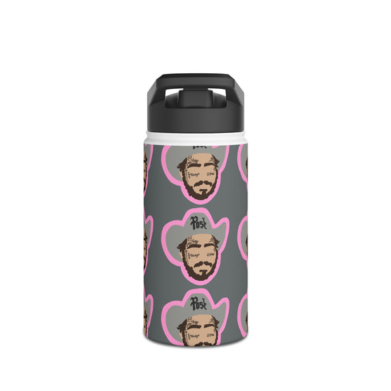 Cowboy Malone All-Over Print Stainless Steel Water Bottle - Fandom-Made