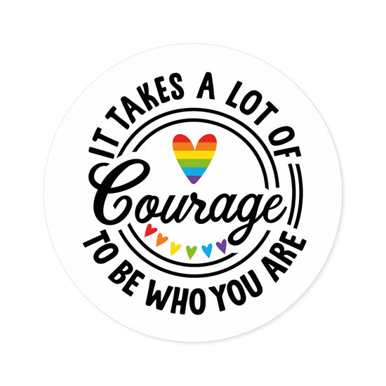 Courage Round Stickers - Fandom-Made