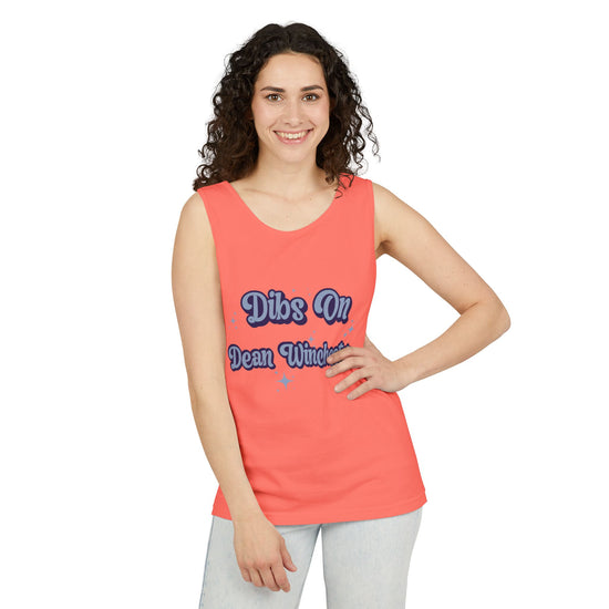 Dibs On Dean Winchester Unisex Tank Top - Fandom-Made