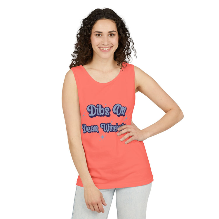 Dibs On Dean Winchester Unisex Tank Top - Fandom-Made