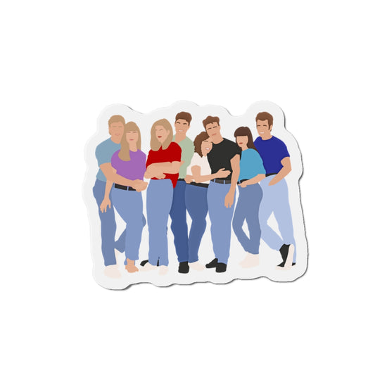 90210 Group Die-Cut Magnet - Fandom-Made