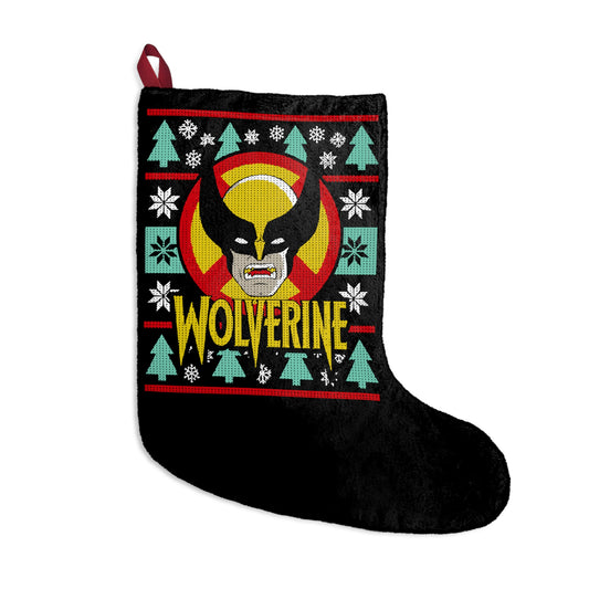 Wolverine Ugly Christmas Sweater Christmas Stockings - Fandom-Made
