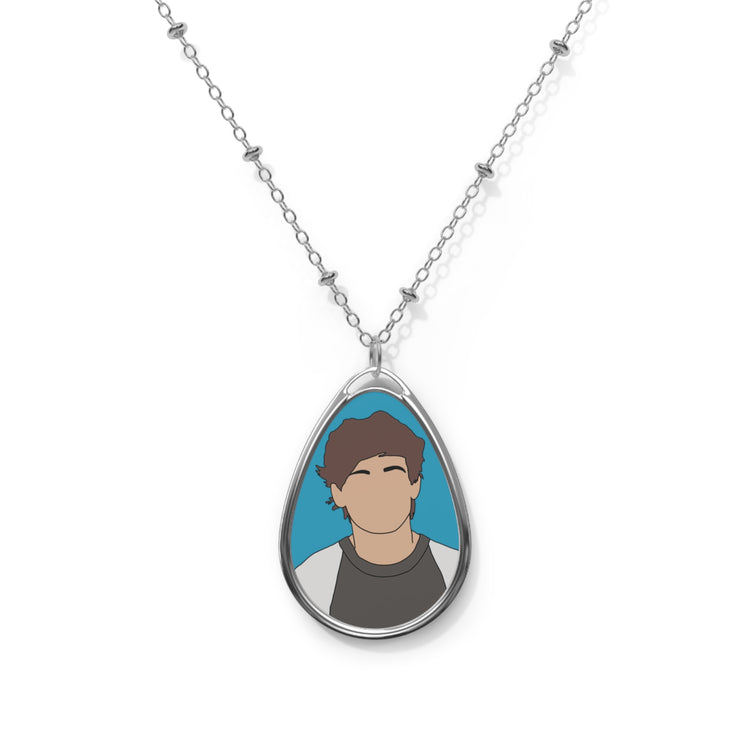 Louis Tomlinson Oval Necklace