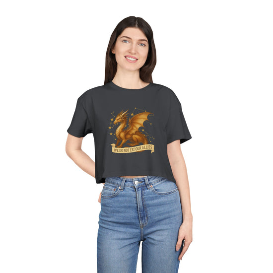 We Do Not Eat Our Allies Crop Top - Fandom-Made