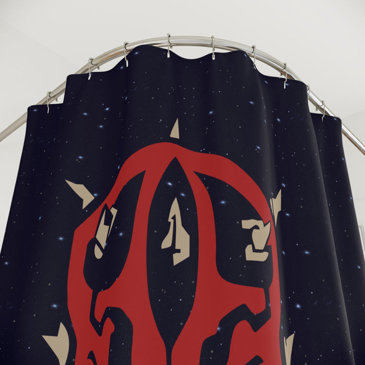 Dark Side Warrior Shower Curtain - Fandom-Made