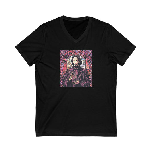 Keanu Reeves V-Neck T-Shirt - Fandom-Made