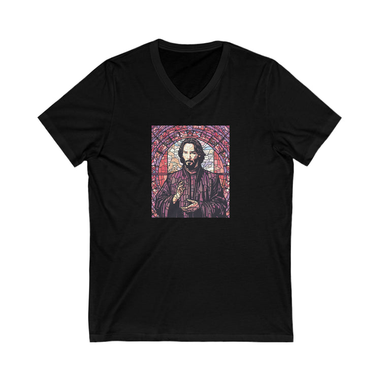 Keanu Reeves V-Neck T-Shirt - Fandom-Made