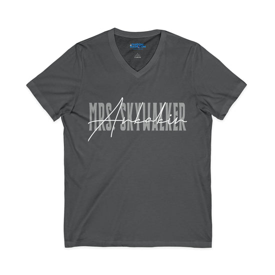 Mrs. Anakin Skywalker V-Neck Tee - Fandom-Made