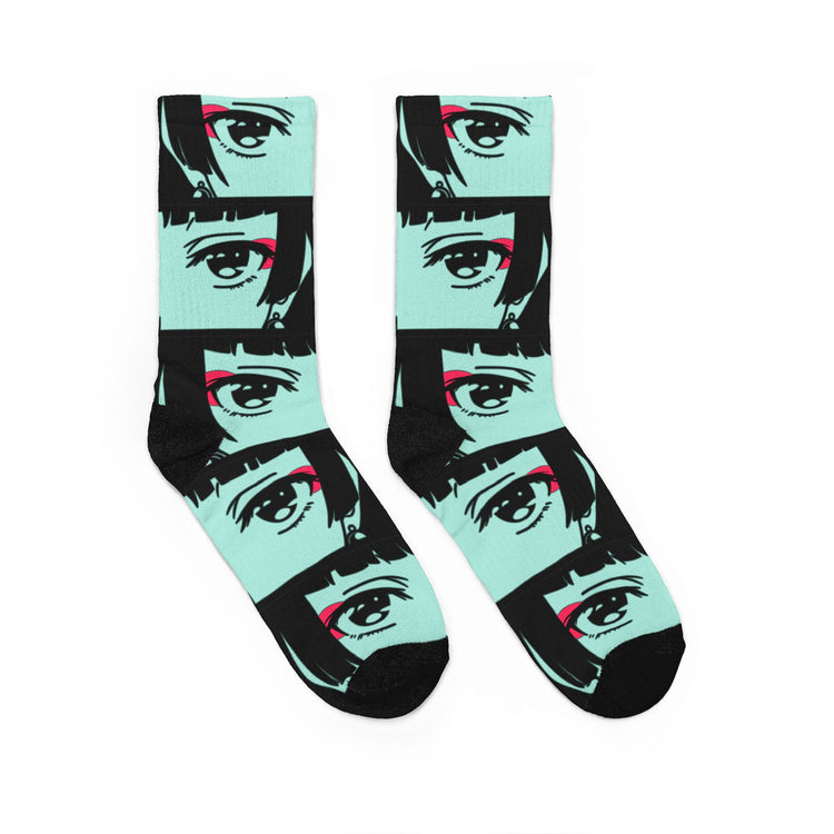 The Eyes Padded Crew Socks