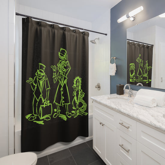Hitching Ghosts Shower Curtain - Fandom-Made