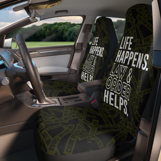 Life Happens Law & Order Helps Car Seat Covers - Fandom-Made