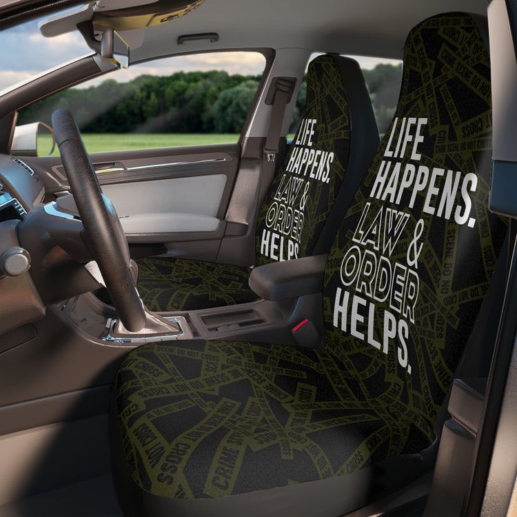 Life Happens Law & Order Helps Car Seat Covers - Fandom-Made
