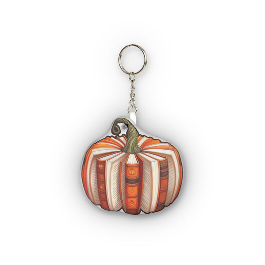 Bookish Pumpkin Mini Plush Keychain