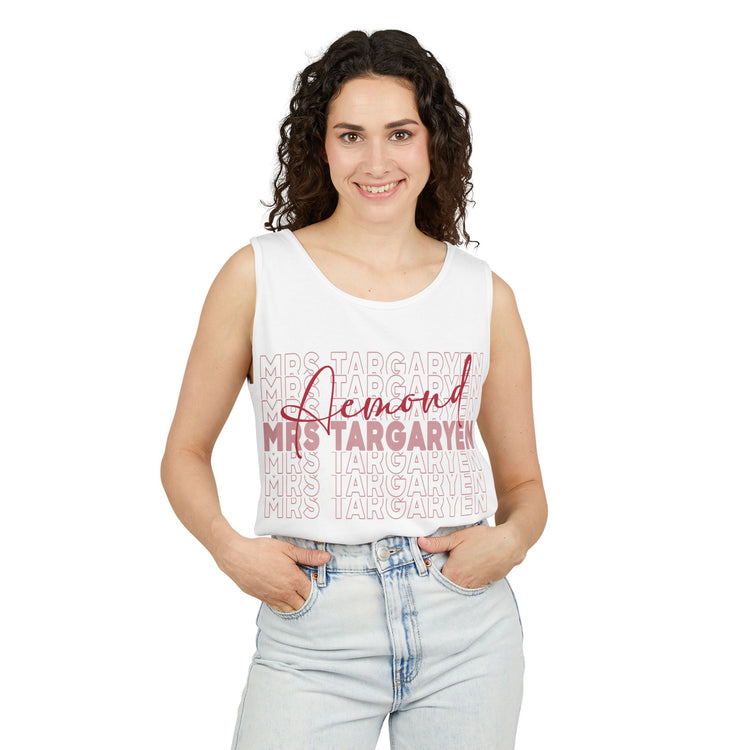 Mrs. Aemond Targaryen Unisex Garment-Dyed Tank Top