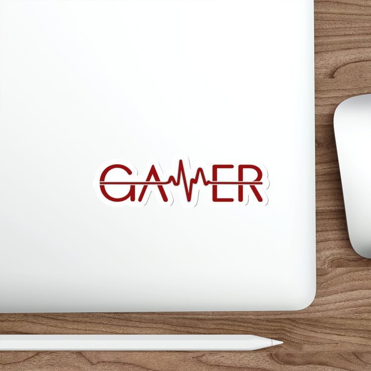 Gamer Heartbeat Die-Cut Sticker - Fandom-Made
