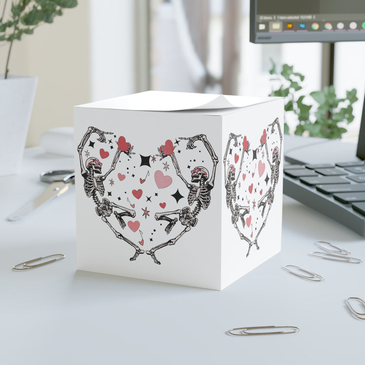 Skeleton Love Note Cube