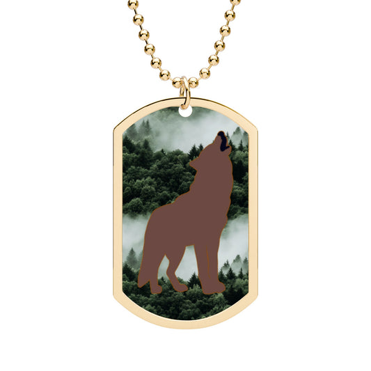 Wolfboy Dog Tag with Chain