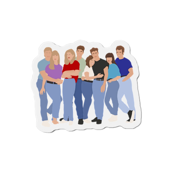 90210 Group Die-Cut Magnet - Fandom-Made