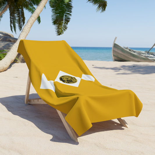 Yellow Power Ranger Beach Towel - Fandom-Made