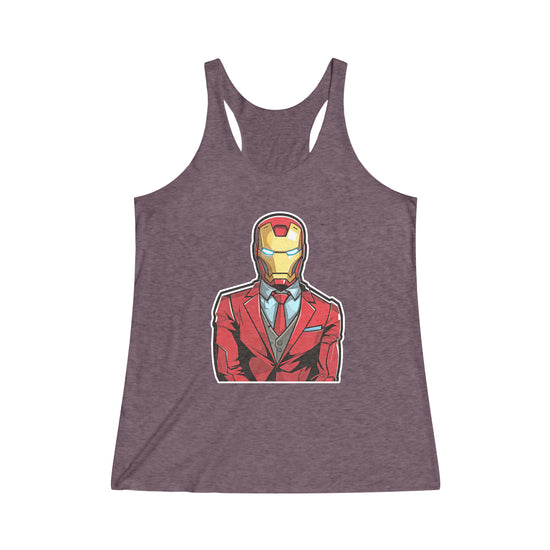 Iron Suit Women's Tri-Blend Racerback Tank - Fandom-Made