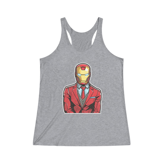 Iron Suit Women's Tri-Blend Racerback Tank - Fandom-Made