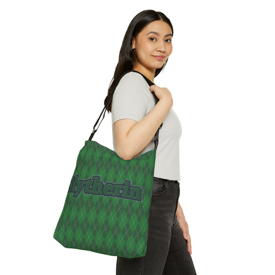 Slytherin Embroidery Design Adjustable Tote Bag - Fandom-Made