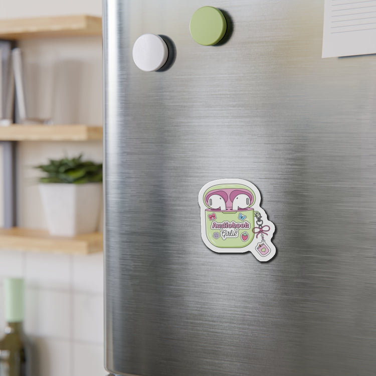 Audiobook Girlie Die-Cut Magnet
