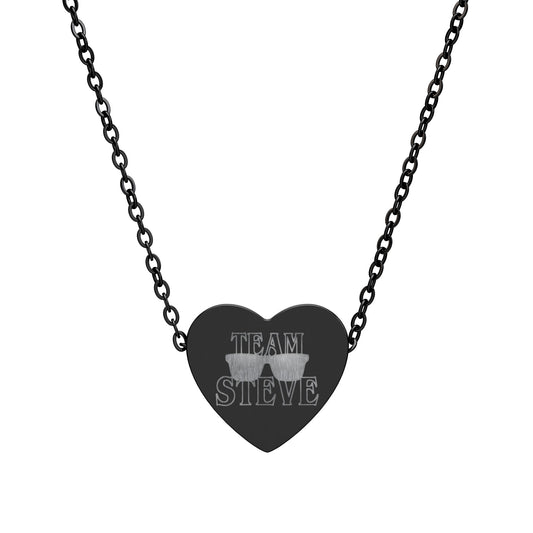Team Steve Heart Necklace
