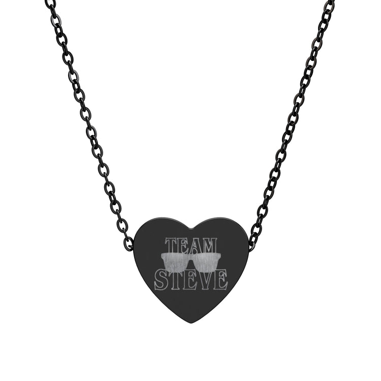 Team Steve Heart Necklace