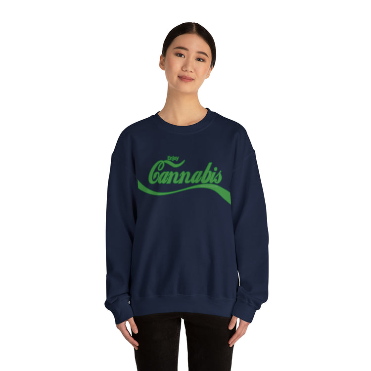 Enjoy Cannabis Crewneck Sweatshirt - Fandom-Made