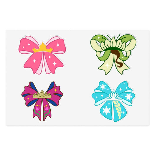 Princess Bows Sticker Sheet