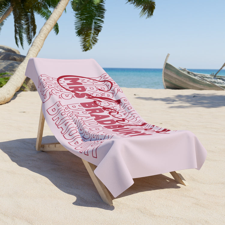 Mrs. Charlie Bradbury Beach Towel