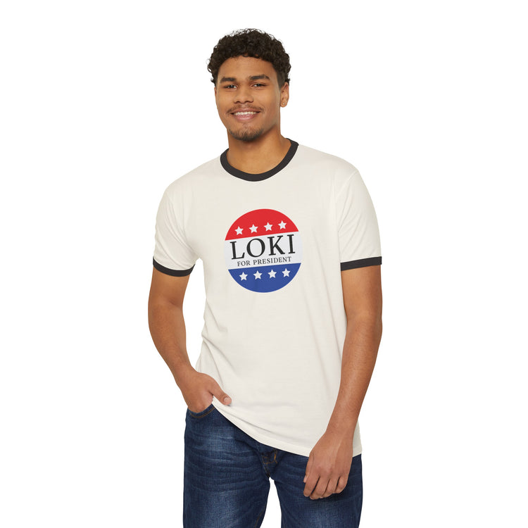 Loki For President Ringer T-Shirt - Fandom-Made