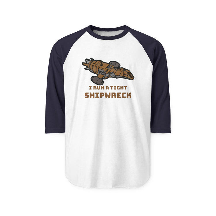 Tight Shipwreck 3/4 Raglan Shirt - Fandom-Made