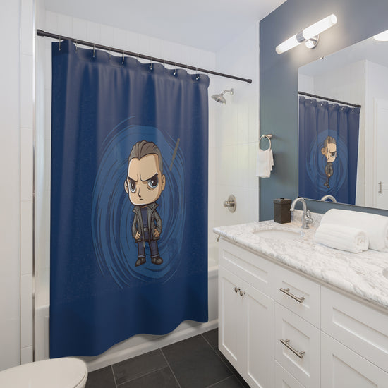 Timey Wimey Ninth Doctor Shower Curtains - Fandom-Made