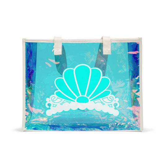 Ariel Crown Holographic Tote Bag - Fandom-Made