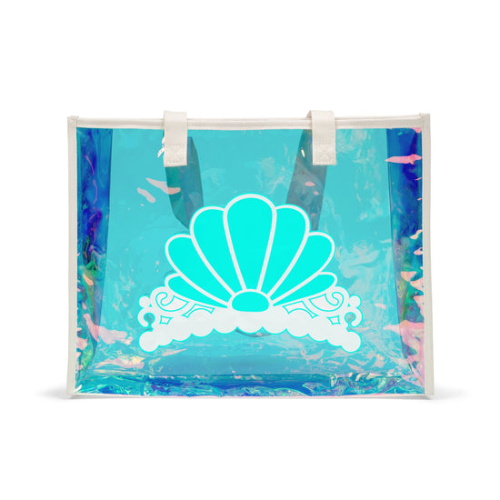 Ariel Crown Holographic Tote Bag - Fandom-Made