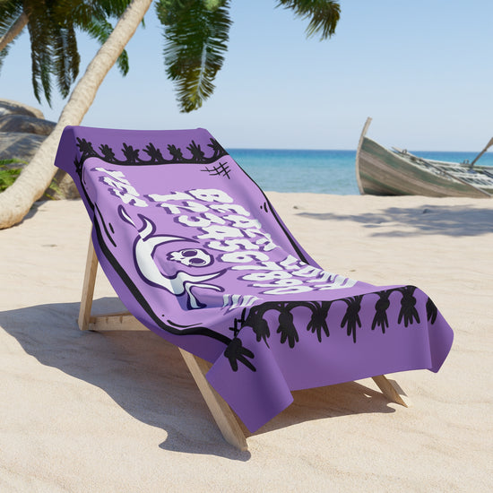 Beach Goth Beach Towel - Fandom-Made