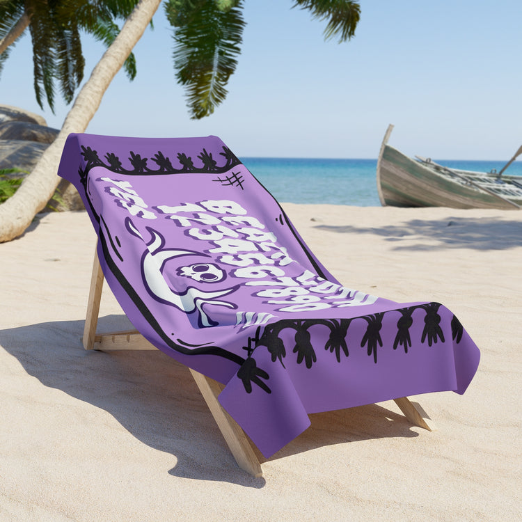Beach Goth Beach Towel - Fandom-Made