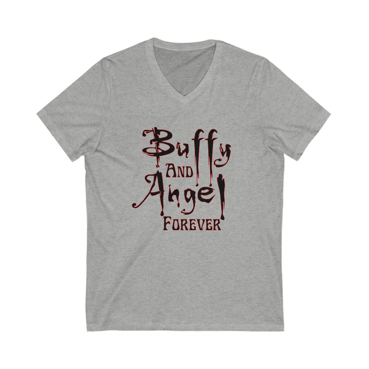 Buffy and Angel Forever V-Neck Tee - Fandom-Made