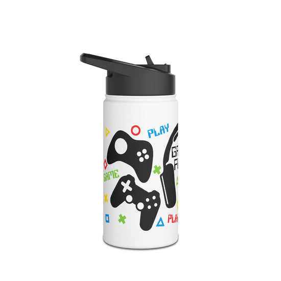 Gamer Fuel All-Over Print Stainless Steel Water Bottle - Fandom-Made