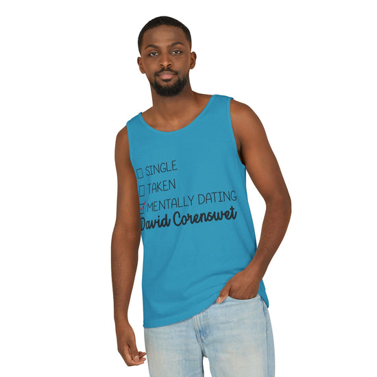 Mentally Dating David Corenswet Unisex Tank Top - Fandom-Made