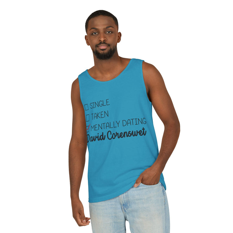 Mentally Dating David Corenswet Unisex Tank Top - Fandom-Made