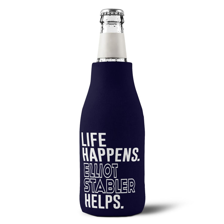 Life Happens Elliot Stabler Helps Zip-Up Bottle Cooler Sleeve - Fandom-Made