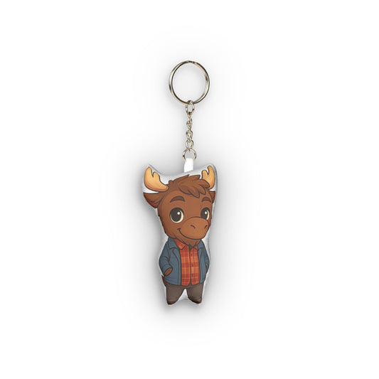 Moose Mini Plush Keychain - Fandom-Made