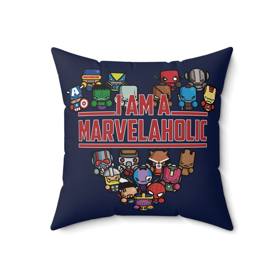 Marvelaholic Square Pillow - Fandom-Made