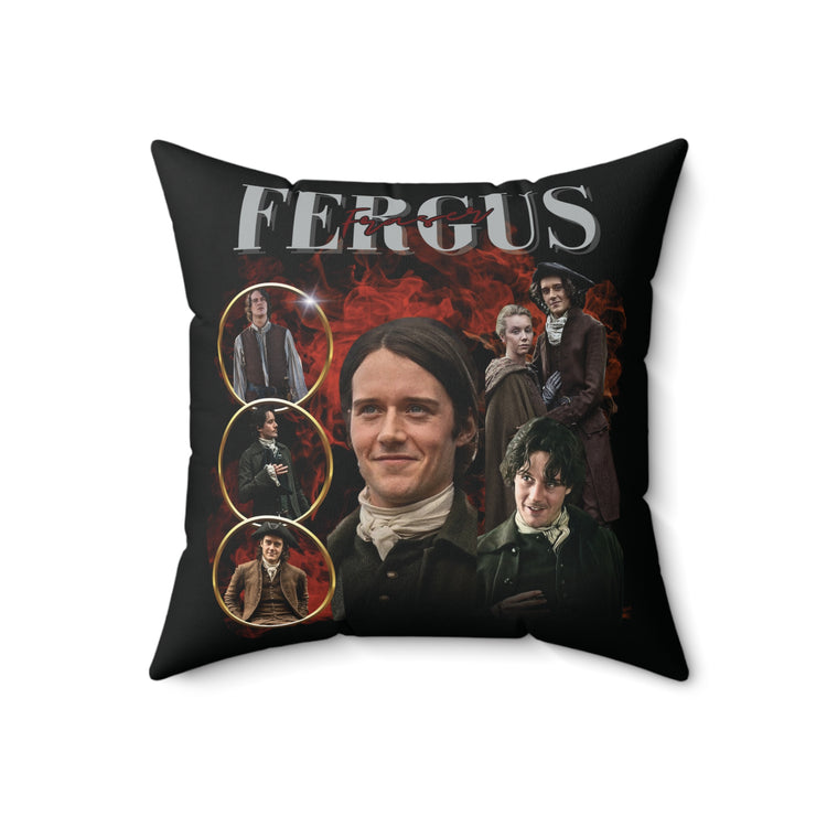 Fergus Fraser Faux Suede Square Pillow - Fandom-Made