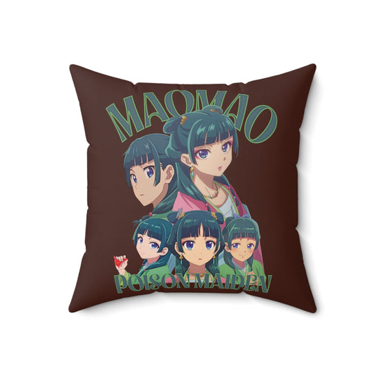 Poison Maiden Faux Suede Square Pillow - Fandom-Made
