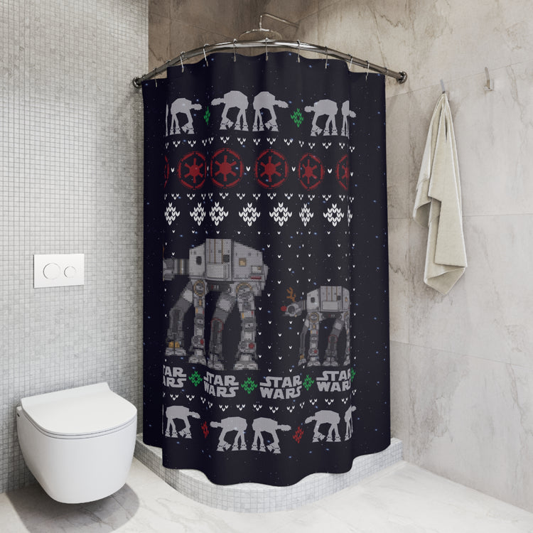 Ata Boy Ugly Christmas Shower Curtain